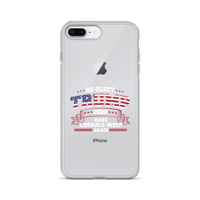 Re-Elect Trump 2020 Make Liberals Weep Again iPhone Case