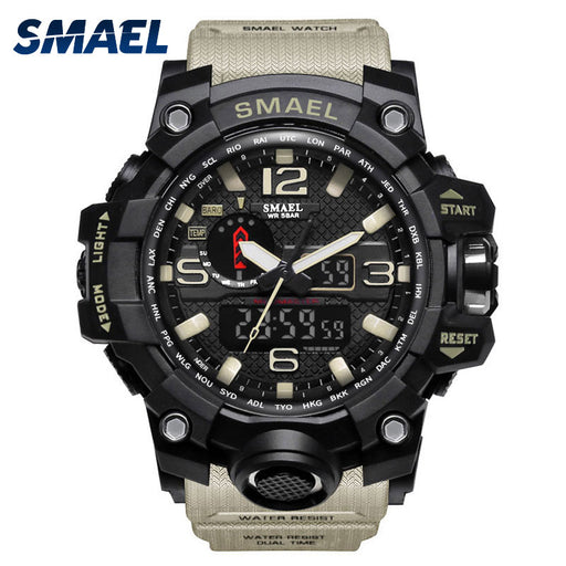 Flashy Trends Waterproof Men's Military Wrist Watch 50m LED Quartz Clock Sport 1545 S Shock available in 16 Colors