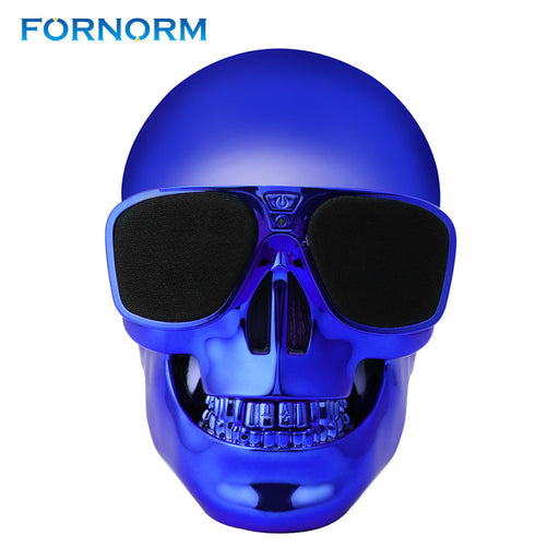 Flashy Trends Rechargeable Portable Skull Bluetooth Speaker With Microphone Stereo Music Player