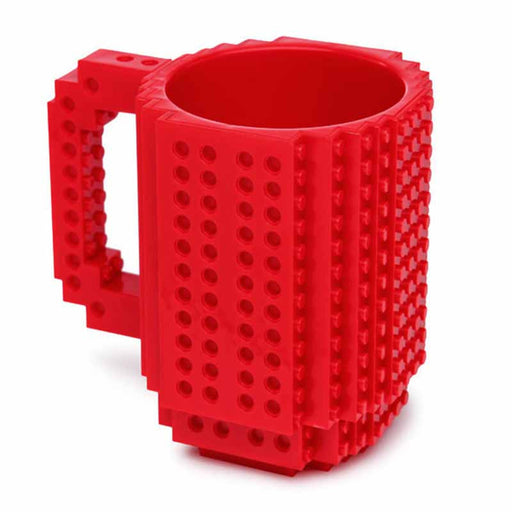 Flashy Trends Creative DIY Build-on Brick Mug Lego Style Puzzle Mugs, Building Blocks Coffee Mug available in 9 Colors