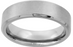 8 mm Stainless Steel Flat Ring with Brushed Center and Beveled Edge