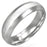 6mm Satin Finish Stainless Steel Ring With Beveled Edge & Comfort Fit