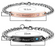 His Beauty Her King Stainless Steel Couples Bracelet Set with a Gift Box