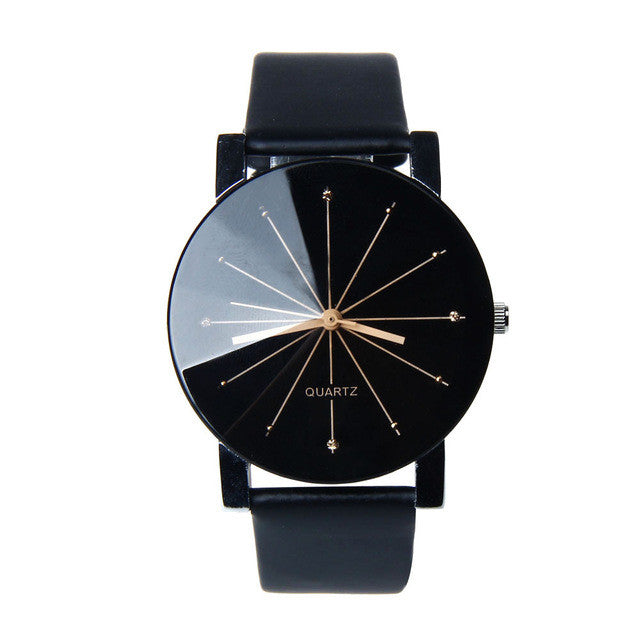 Flashy Trends Luxury Brand Men's Quartz Dial Clock Round Case Stainless Steel Wrist Watch