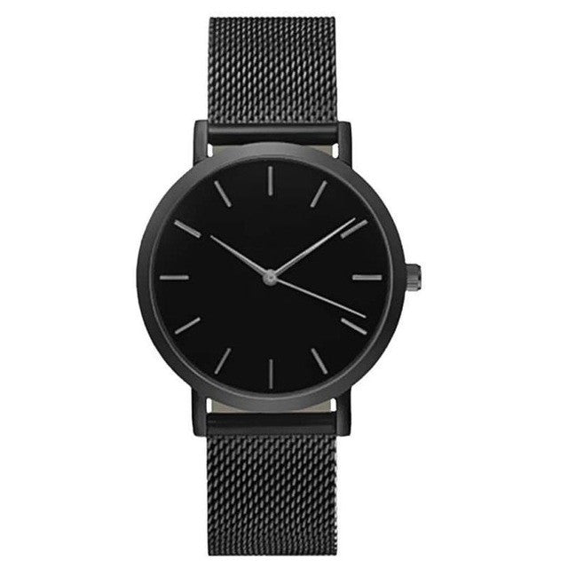 Flashy Trends Stainless Steel Mesh Luxury Quartz Men's Wrist Watch