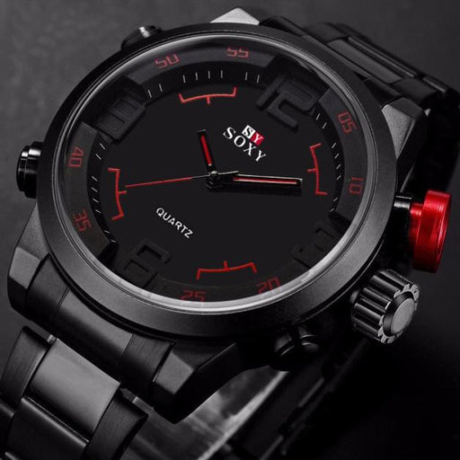 Flashy Trends Men's Luxury Army Sport Wrist Watch Waterproof Analog Quartz