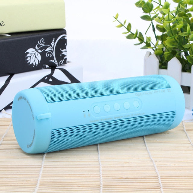 Flashy Trends Wireless T2 Portable Waterproof Bluetooth Outdoor Mini Column Box Speaker Supports TF card FM Stereo Hi-Fi