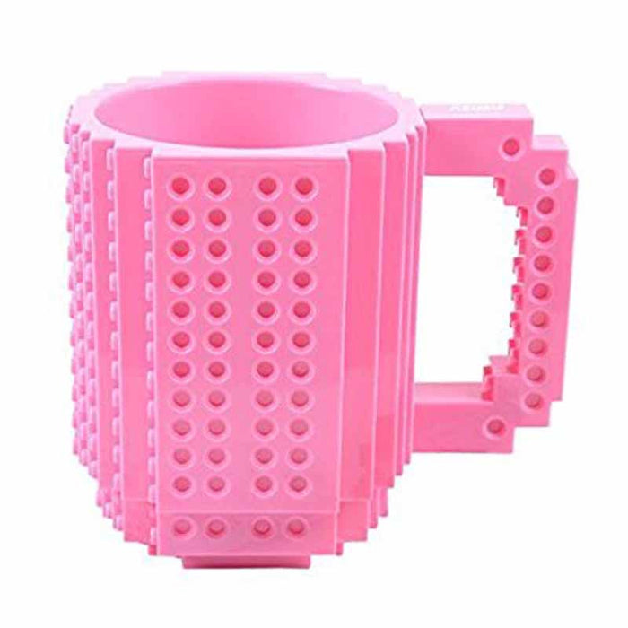 Flashy Trends Creative DIY Build-on Brick Mug Lego Style Puzzle Mugs, Building Blocks Coffee Mug available in 9 Colors