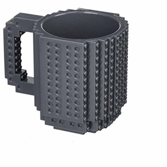 Flashy Trends Creative DIY Build-on Brick Mug Lego Style Puzzle Mugs, Building Blocks Coffee Mug available in 9 Colors