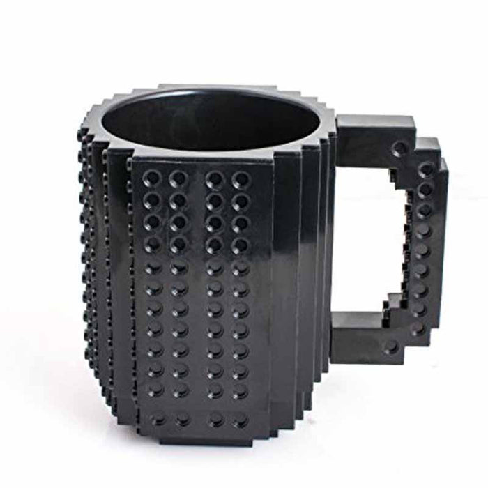 Flashy Trends Creative DIY Build-on Brick Mug Lego Style Puzzle Mugs, Building Blocks Coffee Mug available in 9 Colors