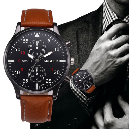 Flashy Trends Retro Design Men's Wrist Watch Men 2018 with Sports Clock Quartz Analog Quartz in 3 Colors