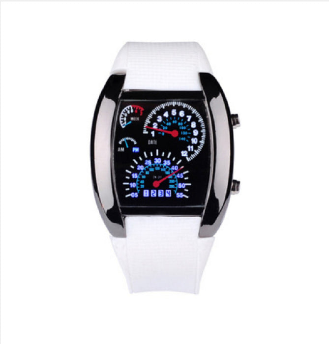 LED Digital Men's Rubber Sport Watch