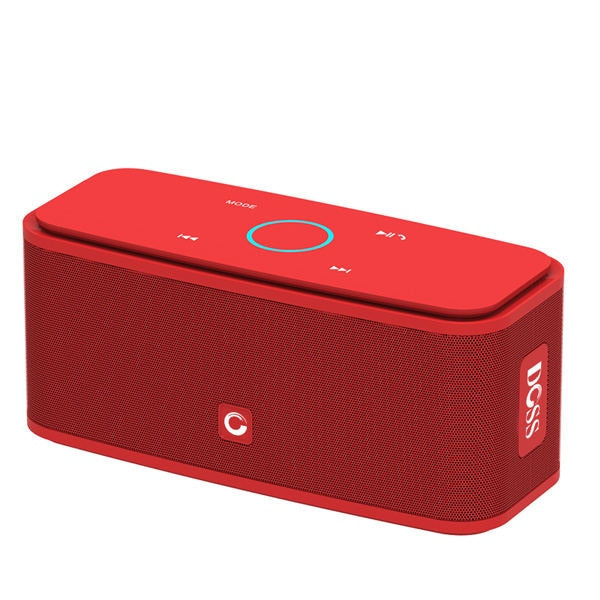 Flashy Trends DOSS SoundBox Touch Control 2*6W Bluetooth Portable Wireless stereSpeaker Stereo Sound Box with Bass and Built-in Mic