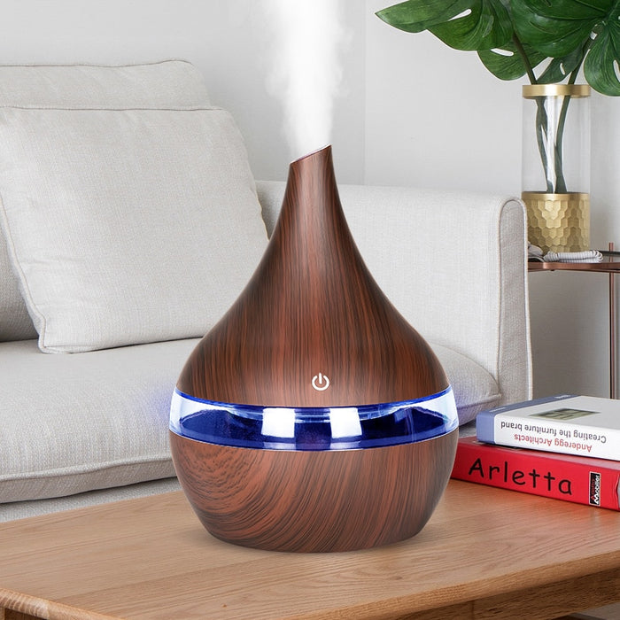 KBAYBO 300ml USB Electric Aroma air diffuser wood Ultrasonic air humidifier Essential oil Aromatherapy  cool mist maker for home